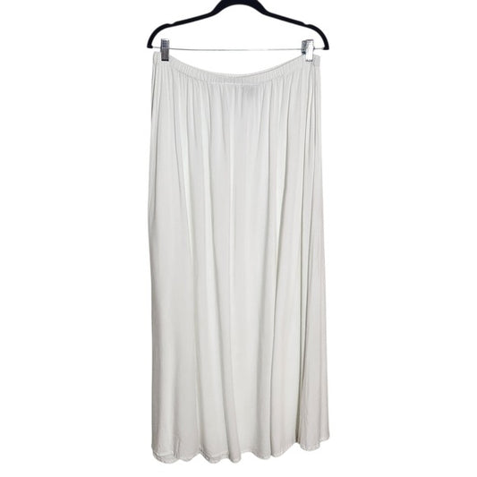 WD.NY White Boho Pull-On Maxi Skirt Size Large