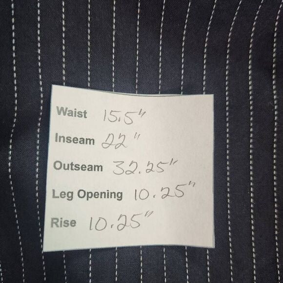 Ann Taylor Black Pinstripe Cropped Wide Leg Pants Size 8 Pinstripe Dress Pants