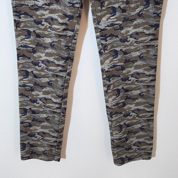 Anatomie Army Green Camo Skinny Cargo Pants Size Small
