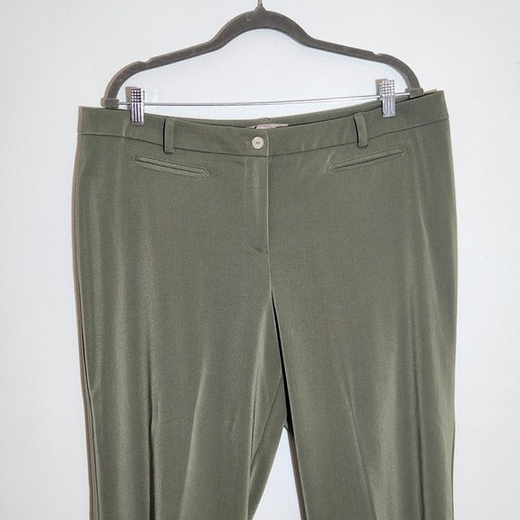 Chico's Sage Green Dress Pants Size 3 Short XL