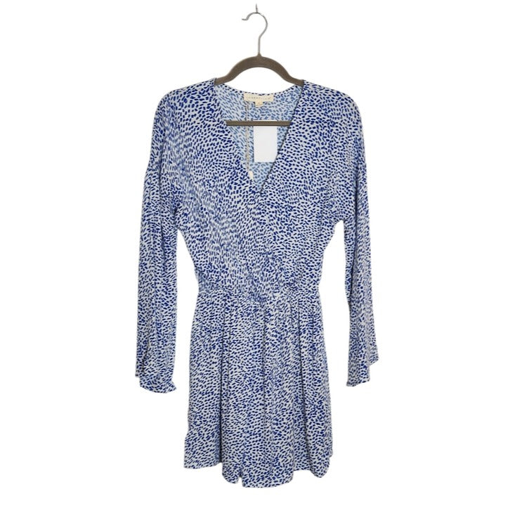 Lovestitch Blue and White Print Romper Size Small NWT