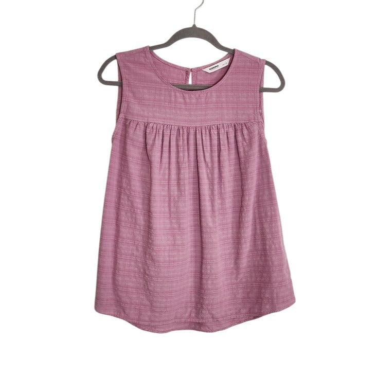 Sonoma Lilac Sleeveless Gathered Blouse Size Large NWT