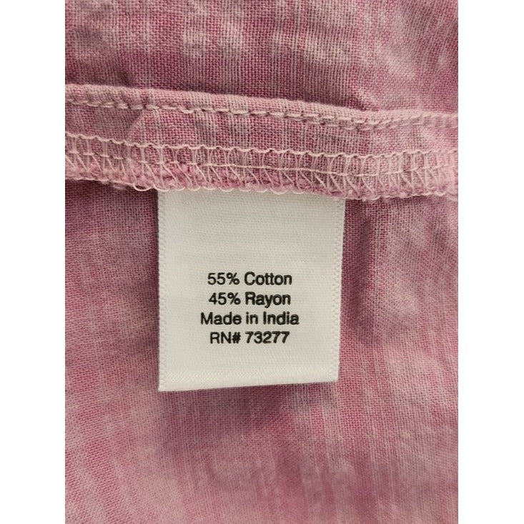 Sonoma Lilac Sleeveless Gathered Blouse Size Large NWT