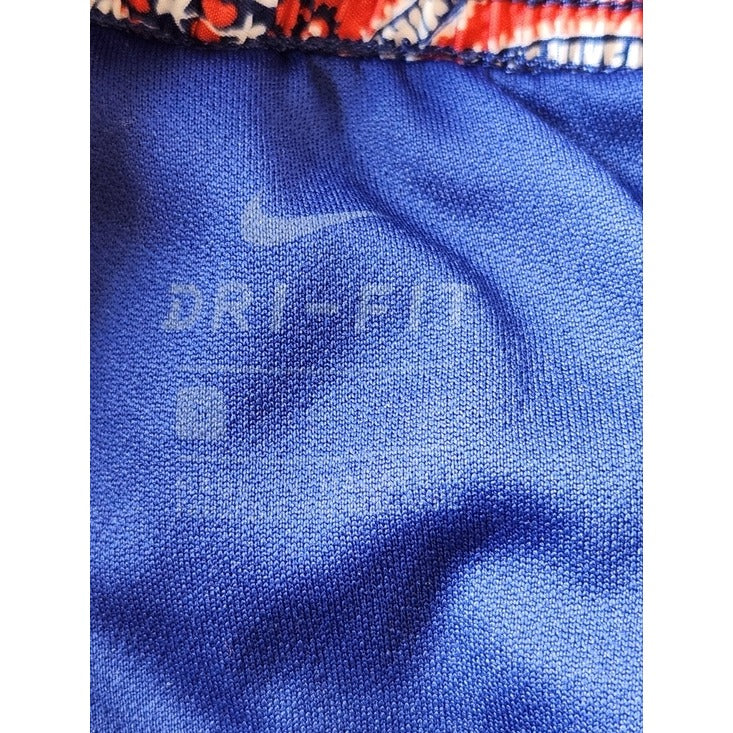Nike Red and Blue Paisley Running Shorts Size Small