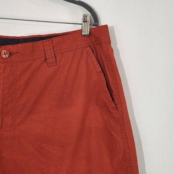 Columbia Orange Flat Front Shorts Size 38 Rust Orange Columbia Preppy Shorts