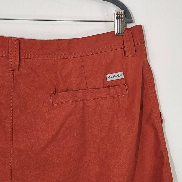 Columbia Orange Flat Front Shorts Size 38 Rust Orange Columbia Preppy Shorts