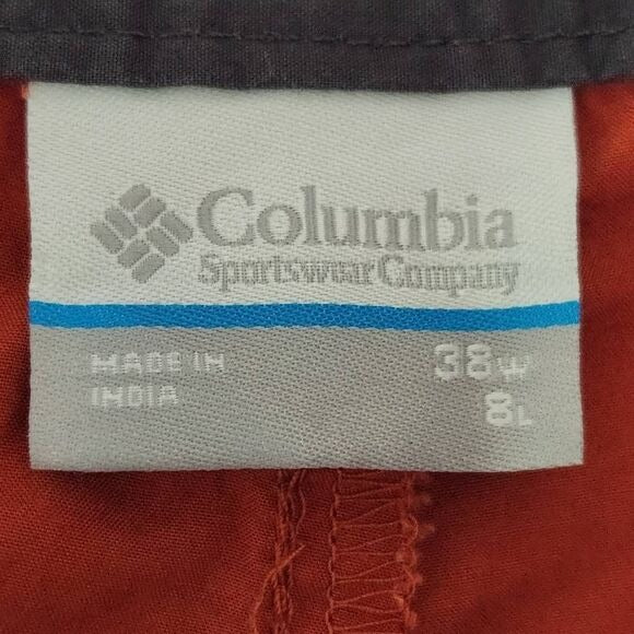 Columbia Orange Flat Front Shorts Size 38 Rust Orange Columbia Preppy Shorts