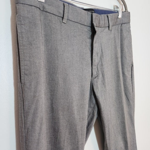 Banana Republic Gray Aiden Slim Fit Straight Leg Dress Pants Size 34x30