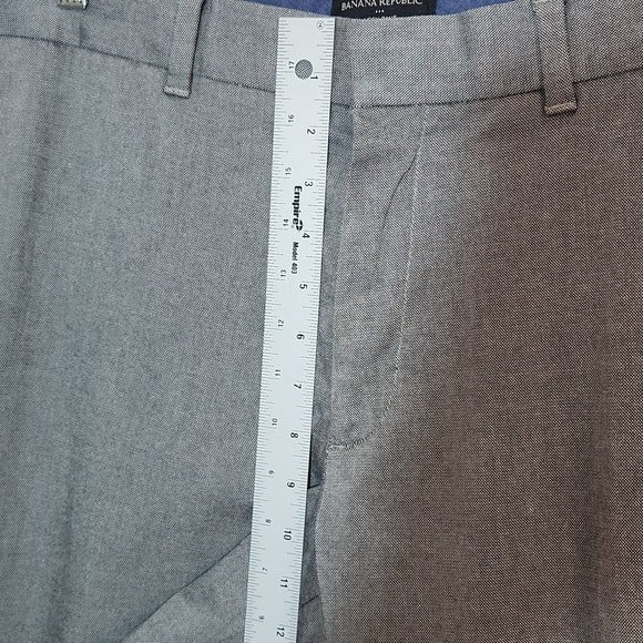 Banana Republic Gray Aiden Slim Fit Straight Leg Dress Pants Size 34x30