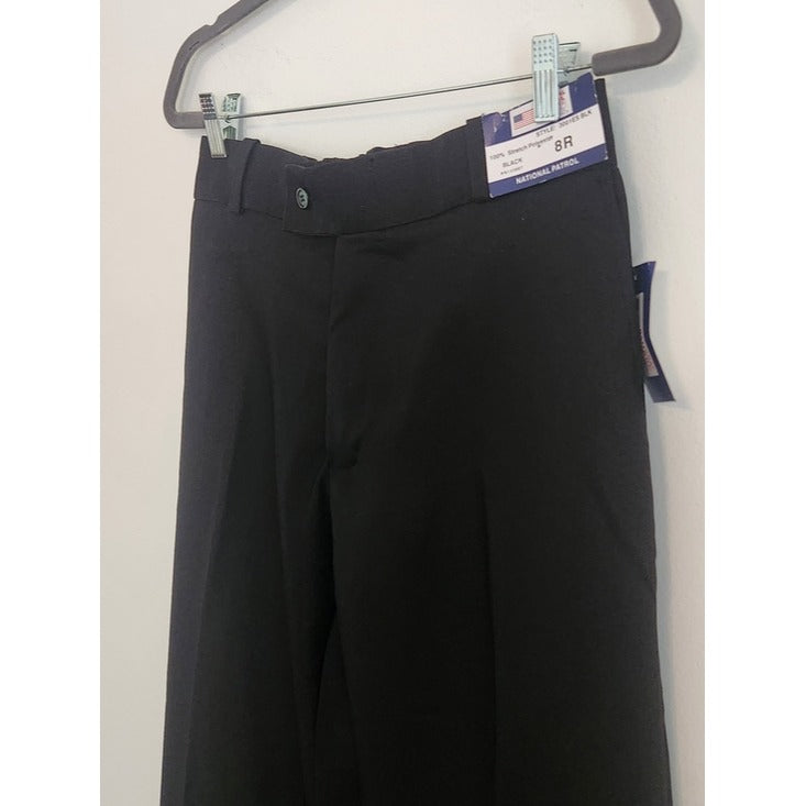 National Patrol Black Work Utility Pants Size 8 NWT