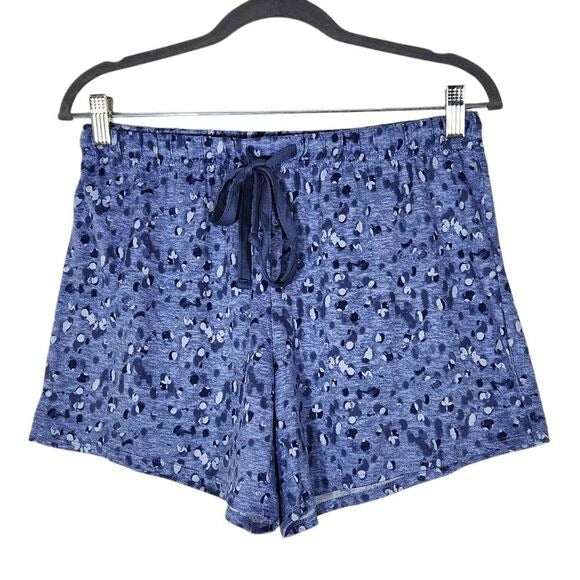Lucky Brand Leopard Print Lounge Shorts Size Small Animal Print Knit Shorts