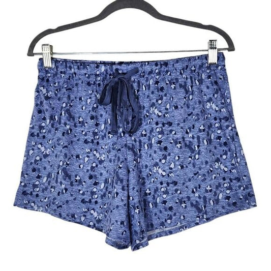 Lucky Brand Leopard Print Lounge Shorts Size Small Animal Print Knit Shorts