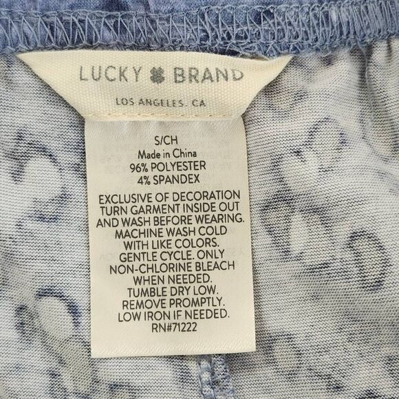 Lucky Brand Leopard Print Lounge Shorts Size Small Animal Print Knit Shorts
