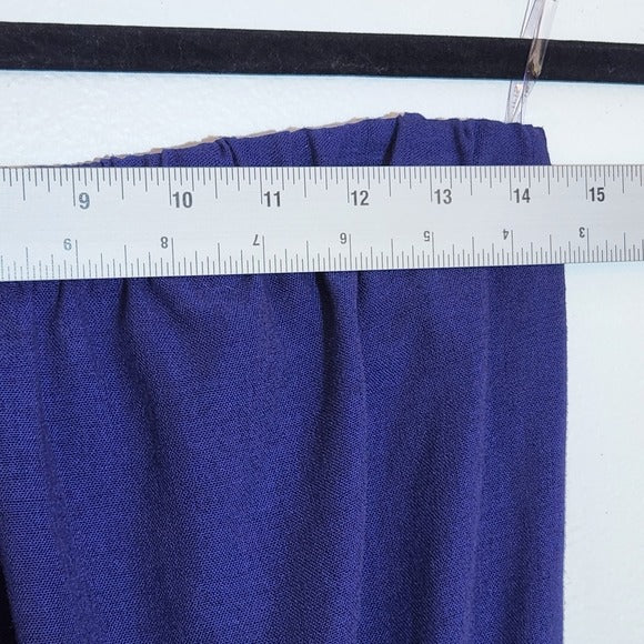 Iris Indigo Blue Strapless Cargo Jogger Jumpsuit Size Medium