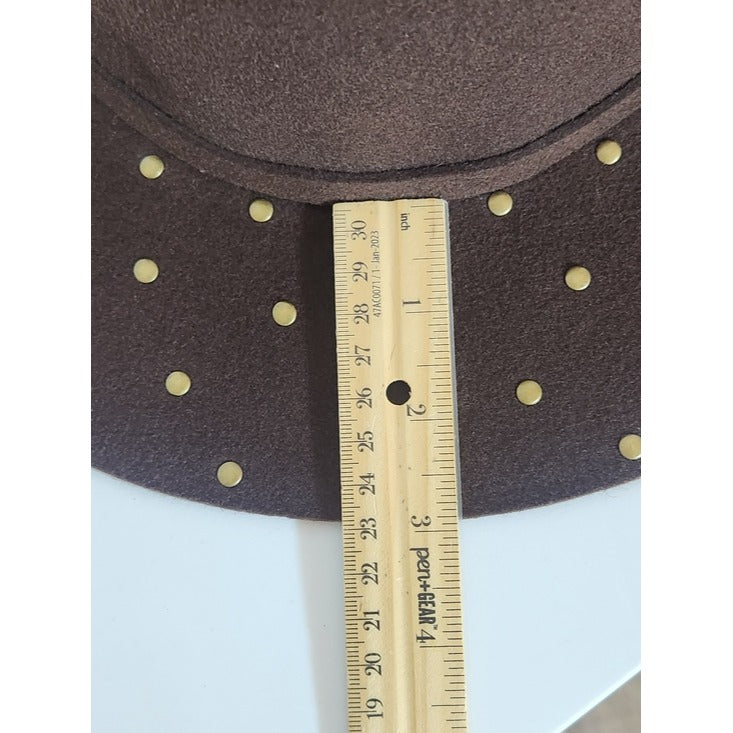 Cappelli Brown 100% Wool Studded Hat One Size