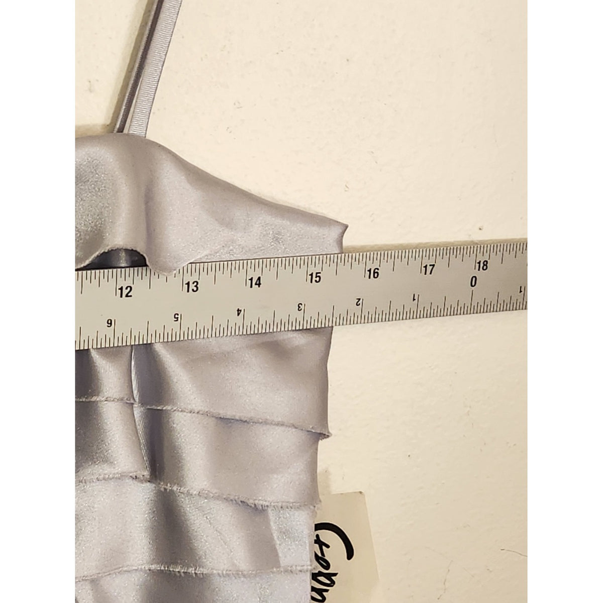 Steppin Out Silver Layered Ruffle Cocktail Mini Slip Dress Size 9/10 NWT