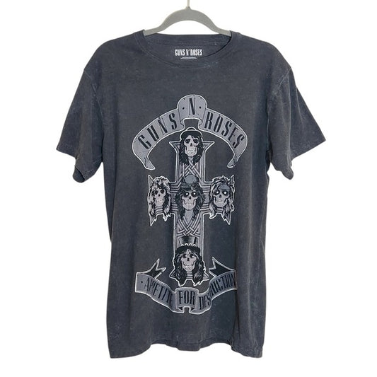 Guns N’ Roses Mineral Washed Gray “Appetite for Destruction” Tee Size Large