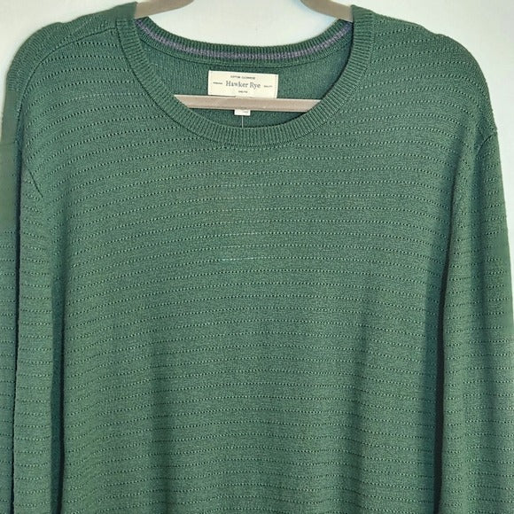 Hawker Rye Green Knit Sweater Size Large NWT