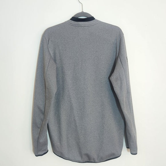Nike Gray Dri-FIT Quarter Zip Pullover with Tupelo Golf Logo Size Medium
