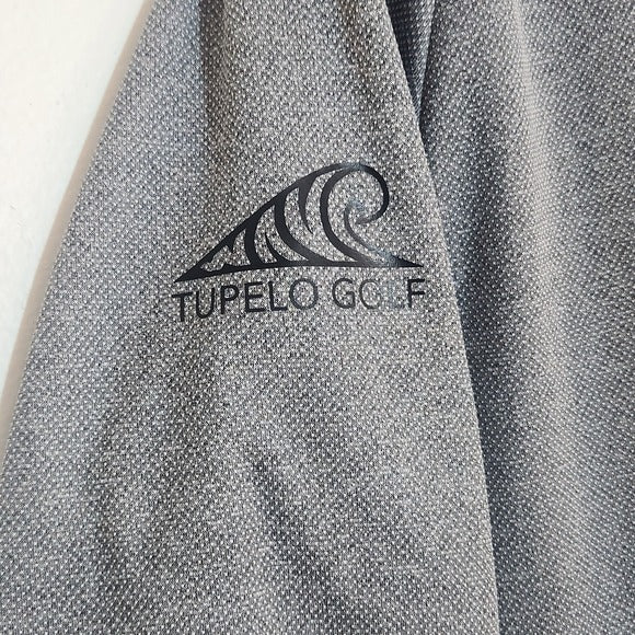 Nike Gray Dri-FIT Quarter Zip Pullover with Tupelo Golf Logo Size Medium