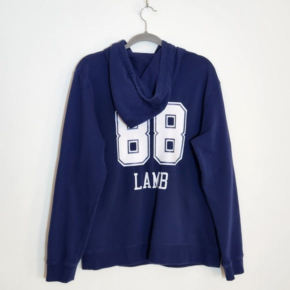Fanatics Navy Dallas Cowboys CeeDee Lamb #88 Hoodie Size Large