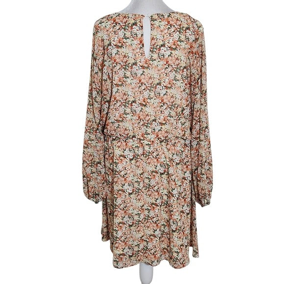 Staccato Orange Floral Dress Size XL Wedding Guest Dress