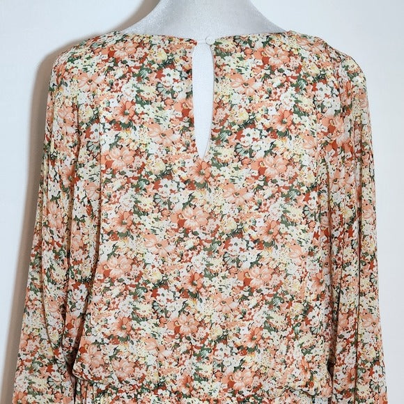 Staccato Orange Floral Dress Size XL Wedding Guest Dress