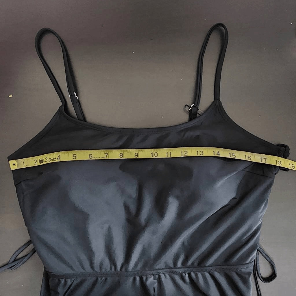 AI'MAGE Black Swim Dress with Matching Bottoms NWOT Size XXL