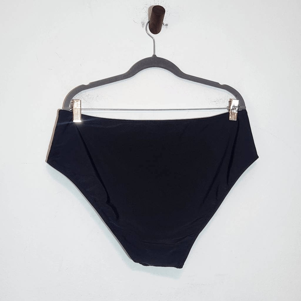 AI'MAGE Black Swim Dress with Matching Bottoms NWOT Size XXL