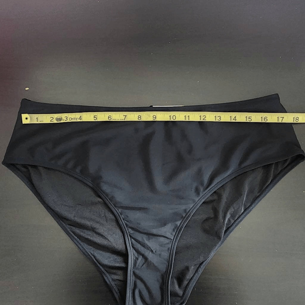 AI'MAGE Black Swim Dress with Matching Bottoms NWOT Size XXL