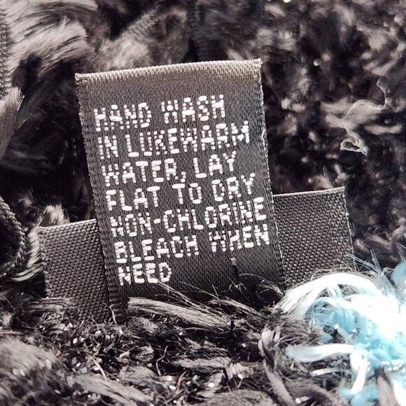 Cejon Colorful Stripe Knit Scarf with Fringe One Size