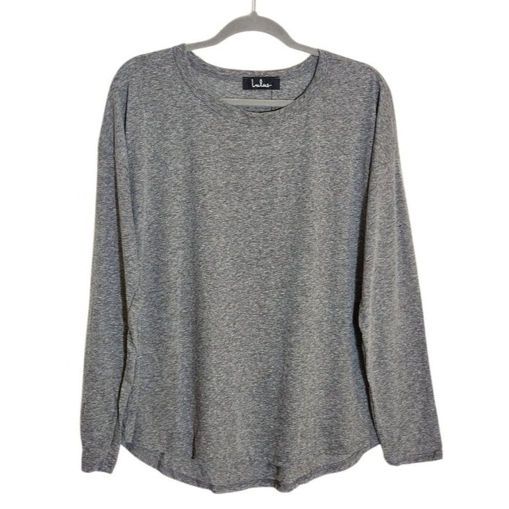 Lulus Heather Gray Long Sleeve Tee Size XL NWT
