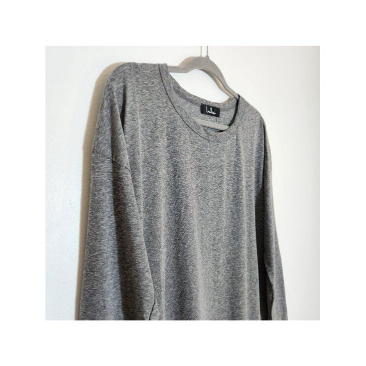 Lulus Heather Gray Long Sleeve Tee Size XL NWT