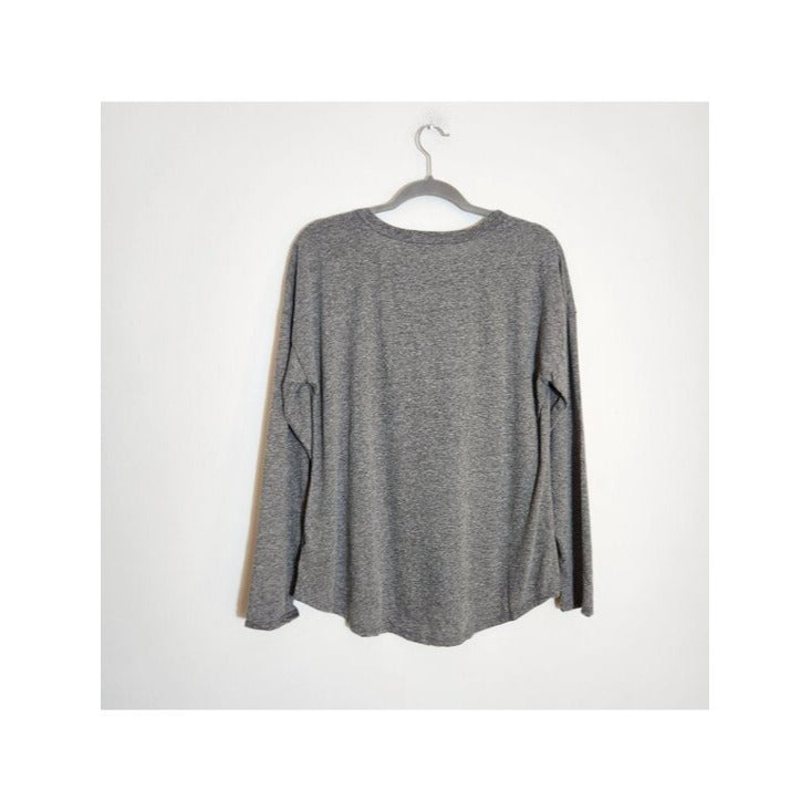 Lulus Heather Gray Long Sleeve Tee Size XL NWT