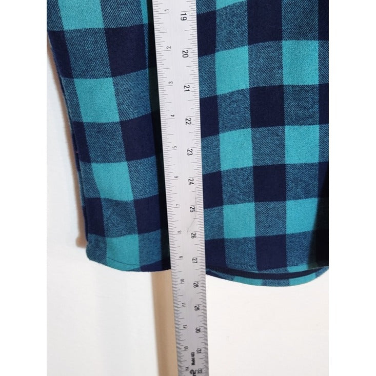 Nomad Navy Blue Plaid Thermal Lined Flannel Button Down Shirt Size Medium NWT