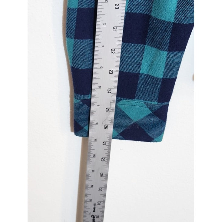 Nomad Navy Blue Plaid Thermal Lined Flannel Button Down Shirt Size Medium NWT
