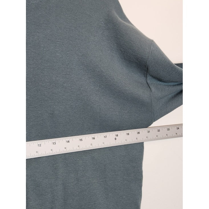Athleta Green Cropped Pullover with Twist Back Size Medium