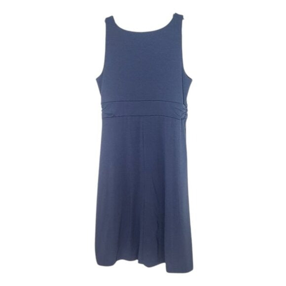 Eddie Bauer Sleeveless Blue Travel Dress Size Medium