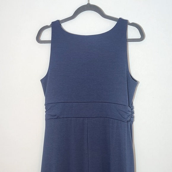 Eddie Bauer Sleeveless Blue Travel Dress Size Medium