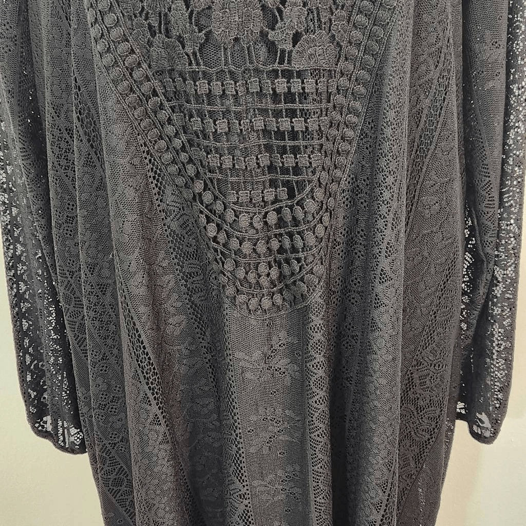 Eyeshadow Black Lace Shift Dress Size Large Black Lace Wedding Guest Dress