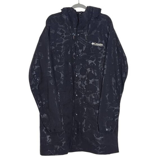 Columbia Men's Black Limited Edition Sam Larson Waterfowl Print Parka Size XL New