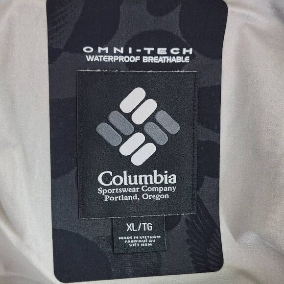 Columbia Men's Black Limited Edition Sam Larson Waterfowl Print Parka Size XL New