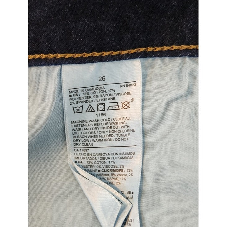 Old Navy Dark Wash Rockstar Super Skinny Jeans Size 26 NWT