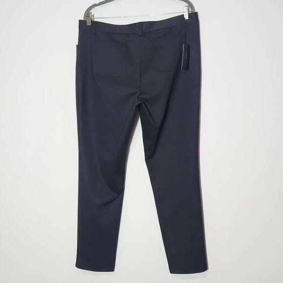 Andrew Marc Charcoal Gray Fitted Pants Size 14 Gray Black Dress Pants, New