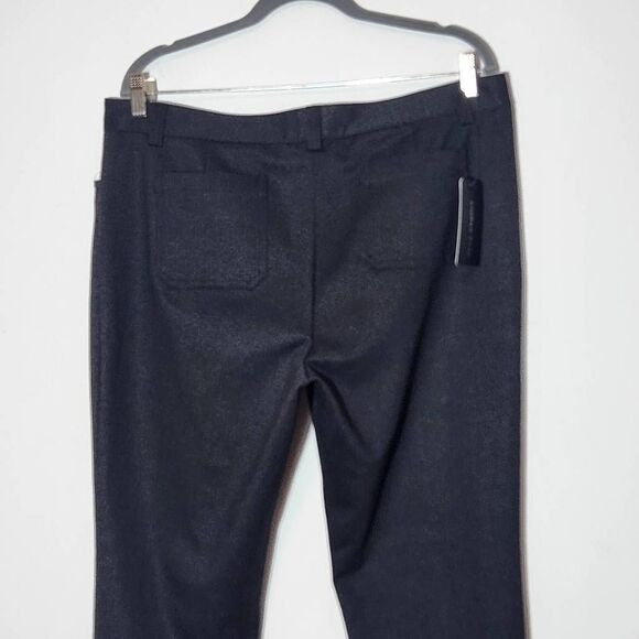 Andrew Marc Charcoal Gray Fitted Pants Size 14 Gray Black Dress Pants, New