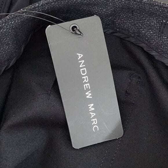 Andrew Marc Charcoal Gray Fitted Pants Size 14 Gray Black Dress Pants, New