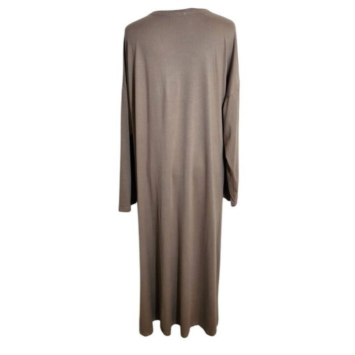 Izuria Womens Brown Duster Open Front Long Cardigan Size Medium