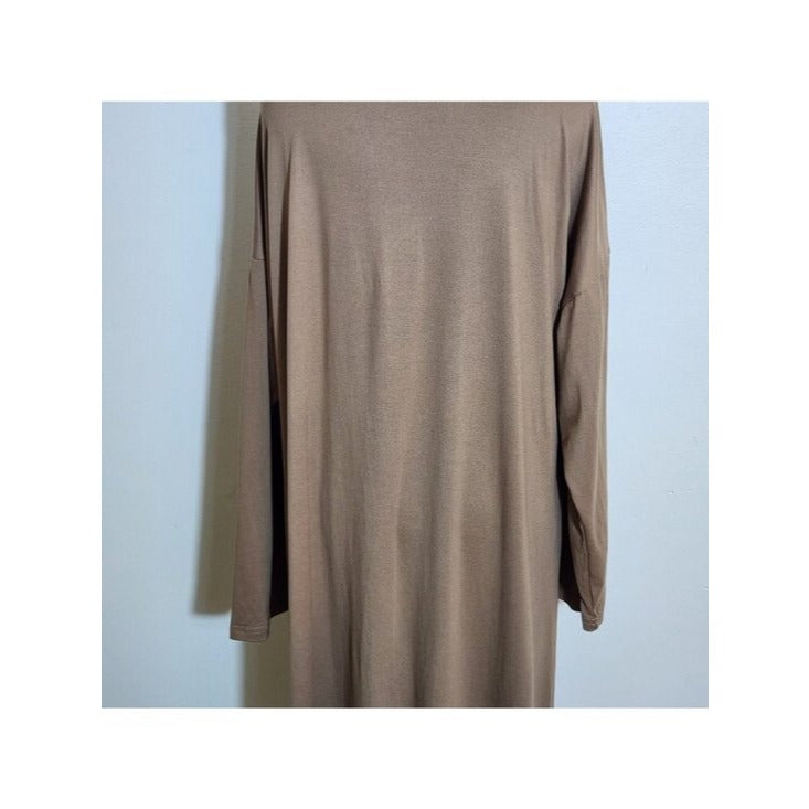 Izuria Womens Brown Duster Open Front Long Cardigan Size Medium