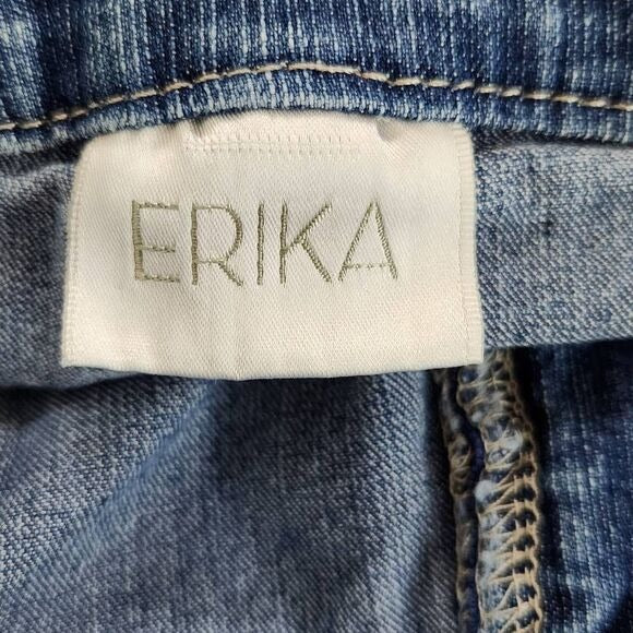 Erika Vintage Cropped Wide Leg Capri Jeans Size 12