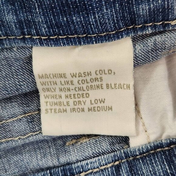 Erika Vintage Cropped Wide Leg Capri Jeans Size 12